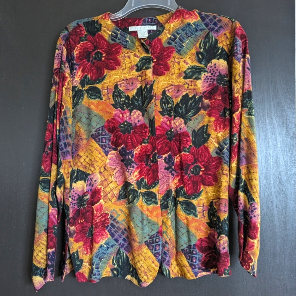 Vintage The Limited Floral Blouse